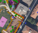 Giardino Ines Pisoni, via Palermo - immagine da cartografia comunale