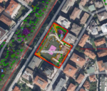 Giardino Ines Pisoni, via Palermo - immagine da cartografia comunale