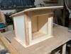 casetta per libri di legno