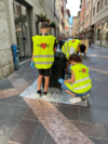 Ragazzi di Appm in un'azione di pulizia