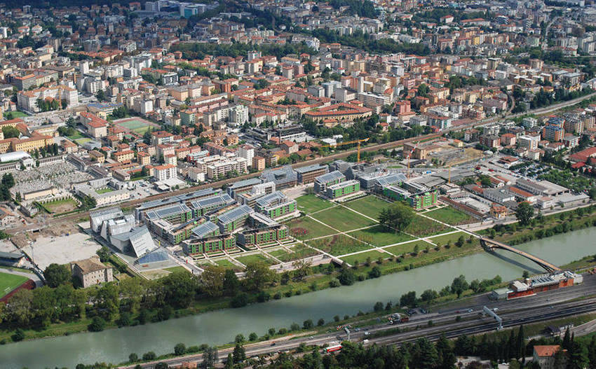 zona delle Albere e del parco visto dall'alto zona delle Albere e del parco visto dall'alto