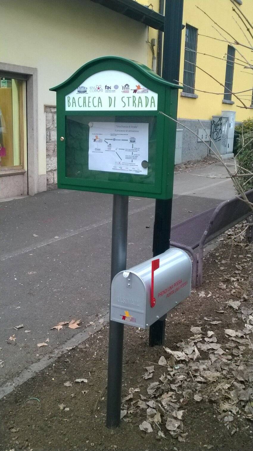 bacheca di strada in via Veneto bacheca di strada in via Veneto