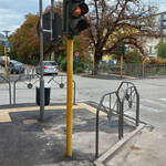 Marciapiede incrocio via Dei Mille viale Rovereto