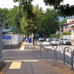 Marciapiede senza barriere in via Paolo Orsi