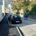 Marciapiede in via Pascoli