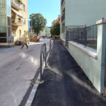 Nuovo marciapiede in via Pascoli