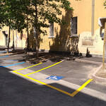 Parcheggio riservato in via Bronzetti