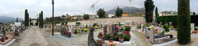 Panoramica cimitero di Cognola Panoramica cimitero di Cognola