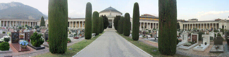 Panoramica del cimitero monumentale di Trento Panoramica del cimitero monumentale di Trento
