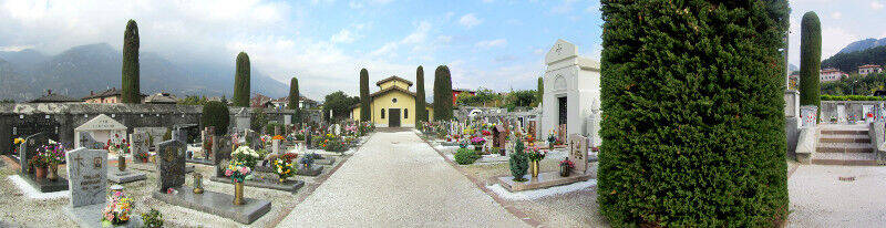 Panoramica del cimitero di Mattarello