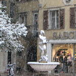 Piazza Pasi imbiancata