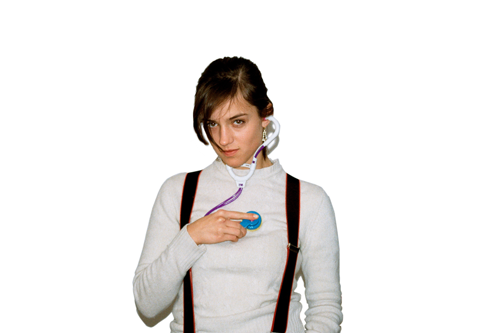 Ragazza con stetoscopio